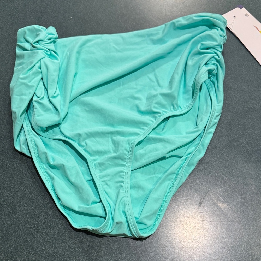 Anne Cole AQUA Ruched Bikini Bottom NWT